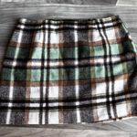 Green and Brown Pencil Mini Skirt for Casual Wear Size L Photo 1