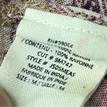 Billabong Women's Blouse Paisley 100% Rayon Boho Peasent Hippie Beqch Coastal M Photo 6