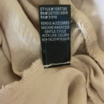 A Byer  Top Women L Champagne Crew Neck Cold Shoulder Short Sleeve Pullover Photo 9