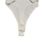 Pretty Little Thing Women's Ivory Long Sleeve Bodysuit Size 14 Photo 5