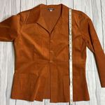 Y2K Vintage Anni Kuan 70s Style Faux Suede Jacket Orange Medium Orange Photo 7