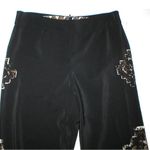 Womens Worth New York $498 8 USA Print Silk Pants Black Brown Wide Ethnic Border Photo 2