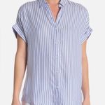Beach Lunch Lounge ‘Spencer’ striped short sleeve camp shirt M Photo 0