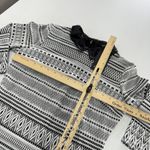 Luna Dress Womens Large Geometric Pattern 3/4 Sleeve Stretch Collared NWT Photo 5