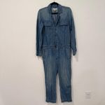 Madewell  Blue Cotton Denim Long Sleeve Utility Coveralls S Photo 0