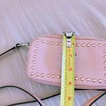 Coach Pink Leather Double Zip Crossbody Bag light pink with adjustable strap Photo 10