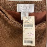 Petite Sophisticate Collection Vintage Wool Wrap Skirt Size 14 NEW Brown Neutral Photo 5