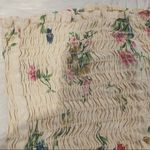 Furst of a Kind First of a Kind Yellow Floral Ruched Tub Top OS Photo 3