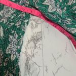 Perry Walker collective paisley floral smocked mini dress Green Photo 4