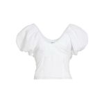 Frame  Women’s Milkmaid White Puff Sleeve Blouse Cottage Prairie Square Neck XS Photo 2