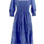 Hill House the Nesli Nap Dress in Light Blue Glitter Check Photo 0