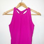Lululemon base page Racerback hot pink ribbed high neck tank top Photo 1