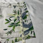 a.n.a White and Green Bermuda Shorts with Botanical Print Photo 7