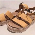 Espadrille Sandals, Size 8 1/2 Gold Photo 0