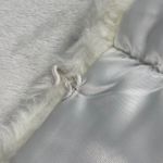 Talbots  Sweater Vest Faux Fur Trim Cable‎ Knit Pockets Gray Womens Size L Photo 4