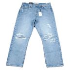 Levi's  Premium Wedgie Straight Jeans Size 31x26 Distressed Destroyed Ripped Blue Photo 1