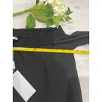 Sexy night out top Black Silk Off‎ Shoulder Bell Sleeve Blouse Sz 4 Photo 4