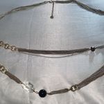 Talbots Vintage signed  Gold Silver Multi Strand 30” Layered Necklace Photo 5