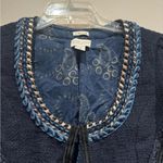 Scotch & Soda Maison Scotch Jolie Indigo Blue Tweed Jacket in size 2 Photo 3