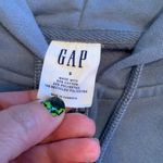 Gap  Hoodie Womens Blue Fleece Lined Arch Logo Kangaroo Pocket Full Zip Size S Photo 4