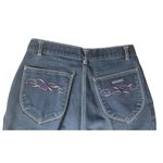 Vintage 70s 80s Gitano Purple Embroidered Pocket High Waist Mom Jeans Sz 10 26"W Photo 5