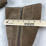 Clarks Derby Palace Suede Mid Calf Boots Womens Size 8 Brown Zip Up Strap Buckle Photo 8