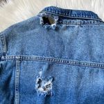 ZARA Ripped Denim Jacket Photo 5