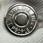 We The Free Free People Maggie Mid Rise Straight Leg Jeans Optic White  Size 25 EUC #7831 Photo 7