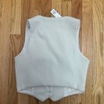 House of Harlow NWT Woman’s  Button-Up Vest Size XS  Ivory Photo 6