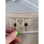 Free People We the Free Womens Button Up Top Medium Cream Boho Neutral Photo 2