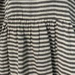 POL Babydoll Gray White Striped Ruffle Flowy Dress 3/4 SLeeves Size Small NWOT Photo 5