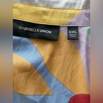 GABRIELLE UNION Button Up Tie Waisted Shirt Dress in Multi Party Size XXL Photo 7