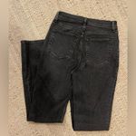 Abercrombie & Fitch Abercrombie Black Washed High-Waisted Jeans Straight Leg Cross Waist Photo 4