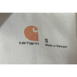 Carhartt  Women's White Button Front Two Pockets Jacket Size S 29" Long x 20" PTP Photo 2