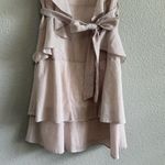 Jessakae Striped Ruffled Mini Dress Size Small‎ White Photo 2
