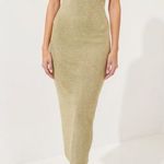 ALC Frank A.L.C. Ashley Knit Dress, Metallic Bright Gold, XL Photo 0