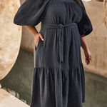 Summersalt The Going Places MIDI Navy Gauze Dress Size XS NEW with tags Photo 0