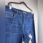 Wild Fable  High Rise Skinny Jeans Blue Distressed Raw Hem Stretch Denim 16 Photo 1