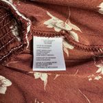 Paper Crane  small brown floral smocked crop tube top festival summer casual Photo 1