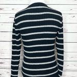 Merona  Black & Gray Striped V Neck Pullover Sweater Top Size Small Photo 5