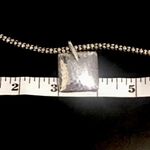 Silpada Popcorn Necklace Puffed Square Pendant Photo 8