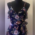 Monteau - Navy Floral Tank Top Size L Photo 0