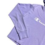 Champion  Lavender Cropped Hooded Sweatshirt M Photo 1
