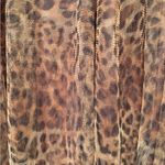 Y2K Sheer Leopard Print Mesh Tiered MIDI Skirt Sz S Animal Full Ballet Lined Brown Photo 4