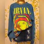 Nirvana Smile overdyed sweatshirt very oversized size L/XL Photo 4