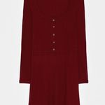 Bershka NWT  Ribbed Button Front Mini Dress Photo 4