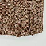 Kate Hill  skirt 12P brown tweed kick pleat wool blend knee length pencil NEW Photo 2