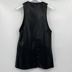 ZARA  Faux Leather Pinafore Mini Dress Pearls Pockets Layering Women’s Size Small Photo 5
