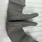 UGG  Gray Classic Cardy Knit Sweater Boots Women’s Sz 6 Photo 6