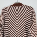 Fortune + Ivy Brown White Cardigan Sweater Size Small NWOT Brown Open Cardigan Photo 5
